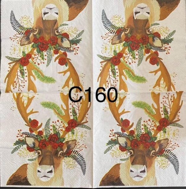 Christmas (C160) - Elk/Moose with Headpiece
