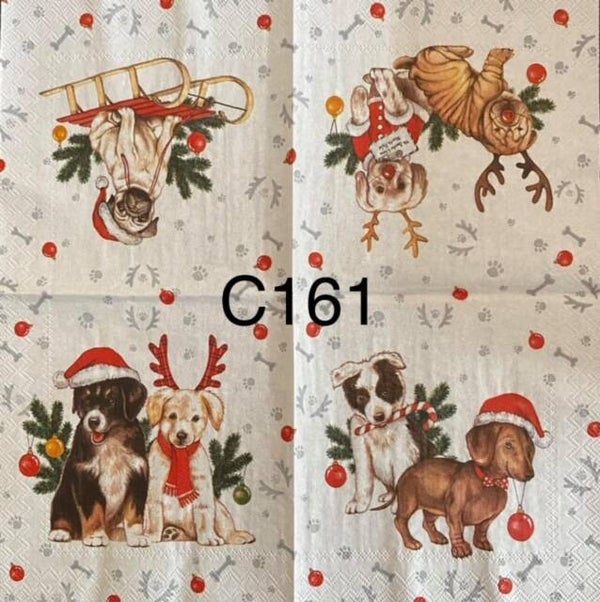 Dogs (C161) - Dogs with Reindeer Ears