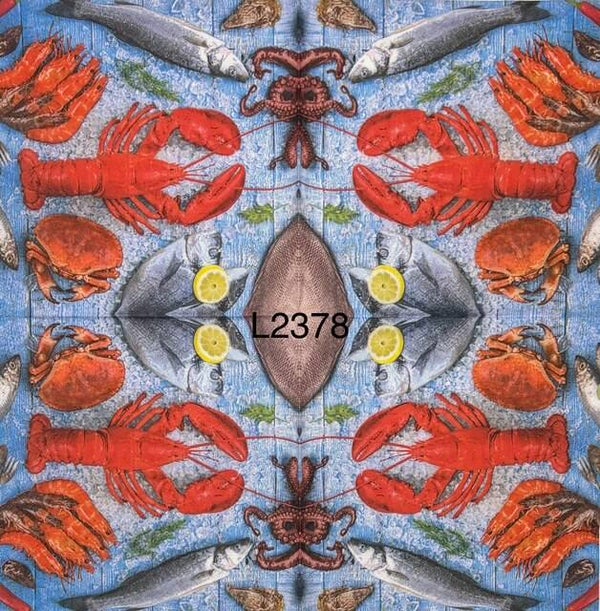 Beach (L2378) - Lobster, Crab, Sardine, Fish, etc.