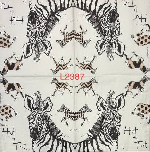 Animals (L2387) - Zebras Hot to Trot
