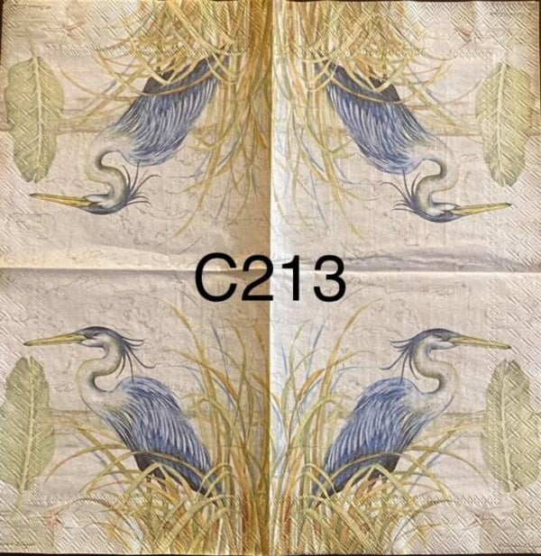 Birds (C213) - Heron in Standing Water