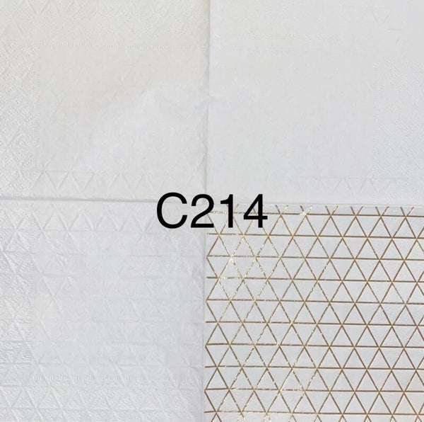 Design (C214) - Gold Triangles