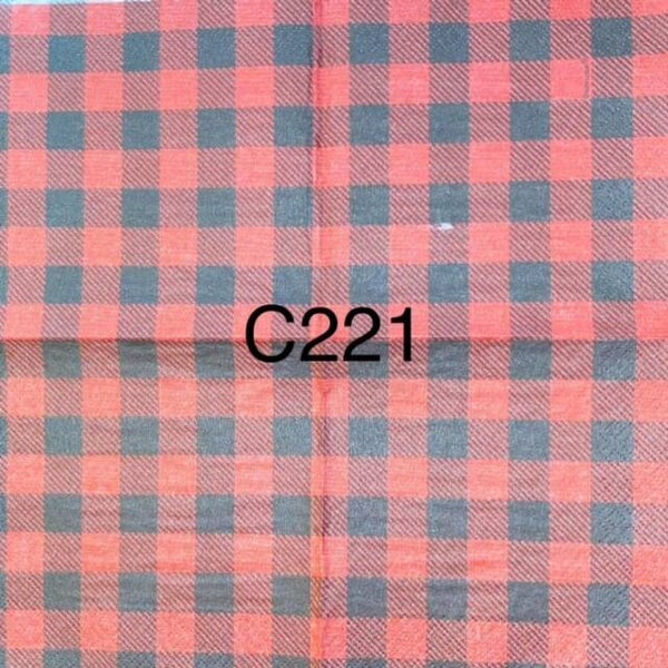 Design (C221) - Red and Black Check
