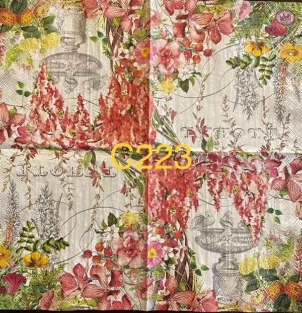 Flowers (C223) - Fountain in Flower Garden