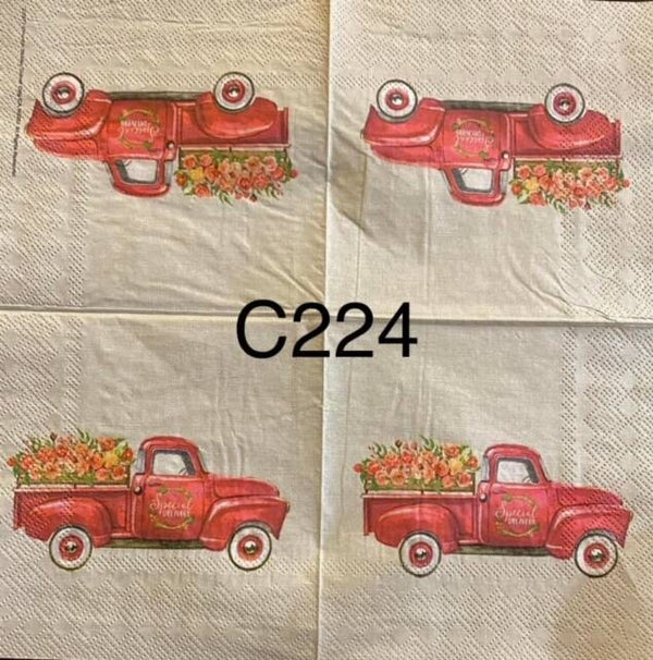 Valentines (C224) - Red Truck with "Special Delivery"