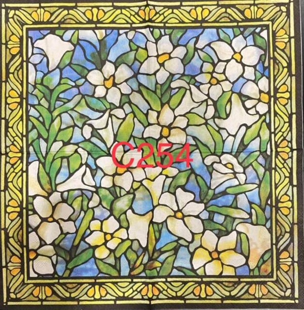 Flowers (C254) - Stained Glass Magnolias