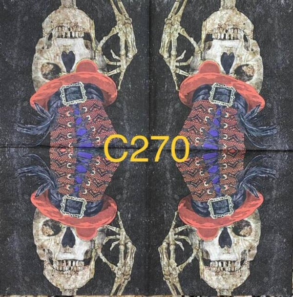 Halloween (C270) - Skeleton with Hat