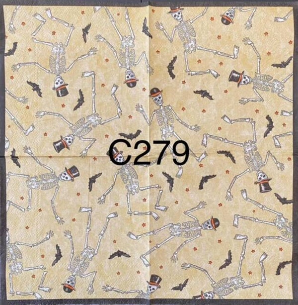 Halloween (C279) - Skeleton with Hat Wallpaper