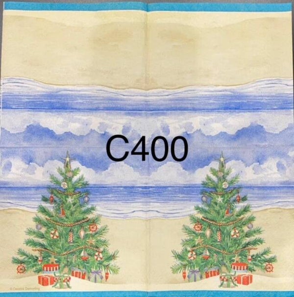 Christmas (C400) - Tree on Beach