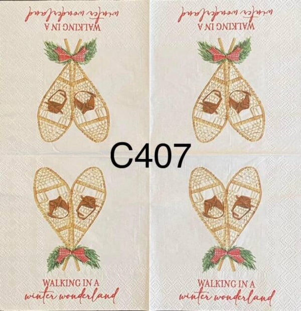 Christmas (C407) - Walking in a Winter Wonderland Snow Shoes