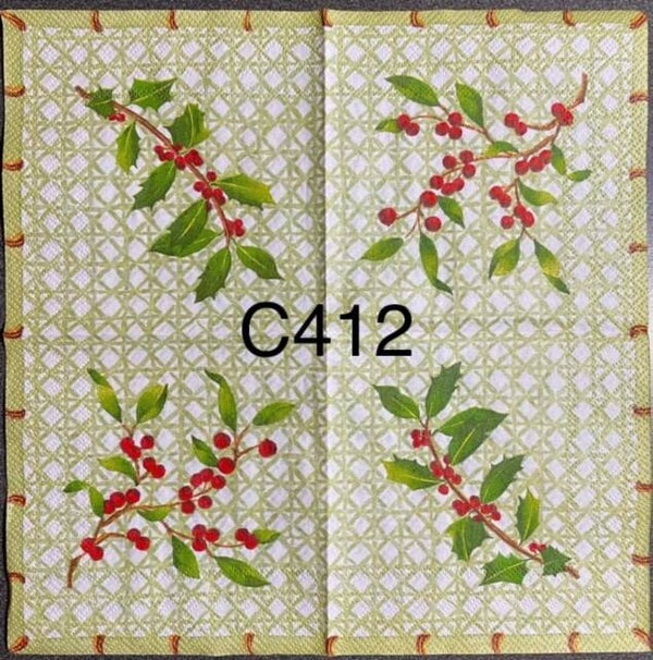 Christmas (C412) - Holly and Berry
