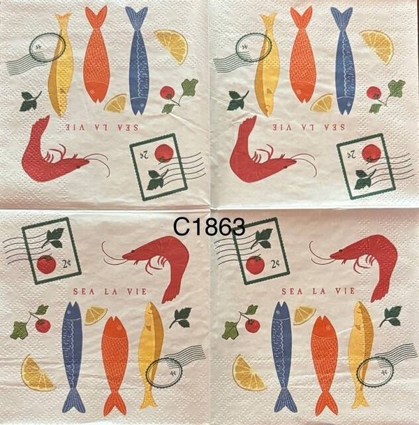 Beach (C1863) - Fish and Shrimp Sea La Vie