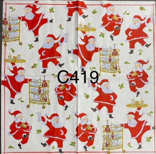 Christmas (C419) - Santa with Cocktails