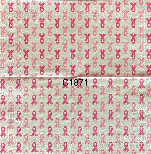 Cancer (C1871) - Pink Ribbon Wallpaper on White Background