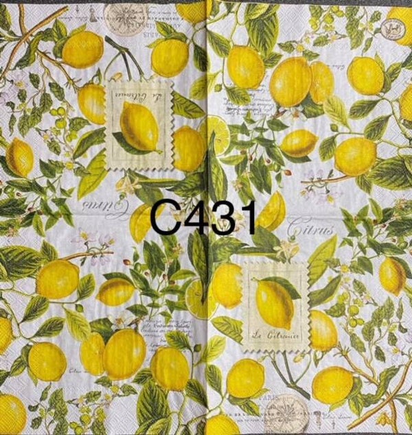 Fruits (C431) - MDW Lemon with Stamp