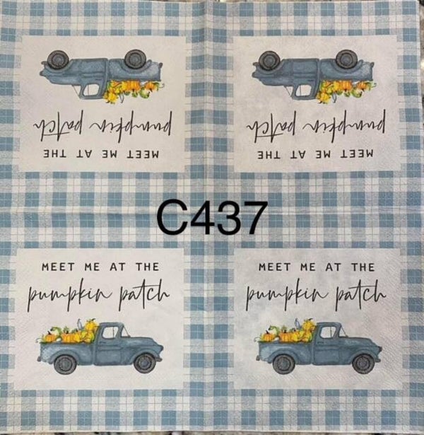 Fall (C437) - Meet me at the Pumpkin Patch Blue Truck