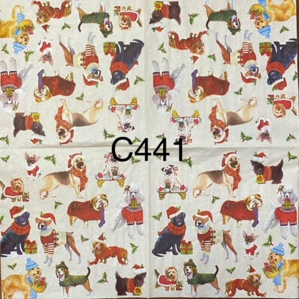 Dogs (C441/1272) - Dogs with Sweaters - Christmas