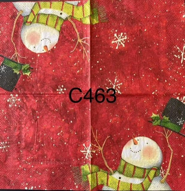Christmas (C463) - Snowman Taking Black Hat Off