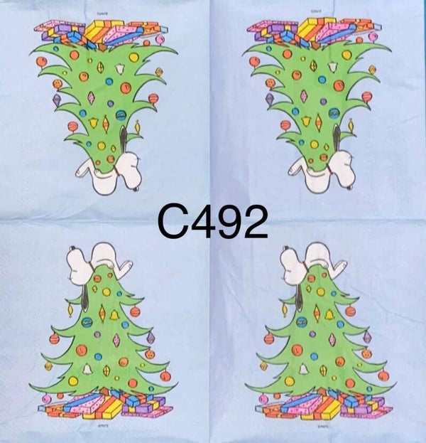 Christmas (C492) - Snoopy on Tree
