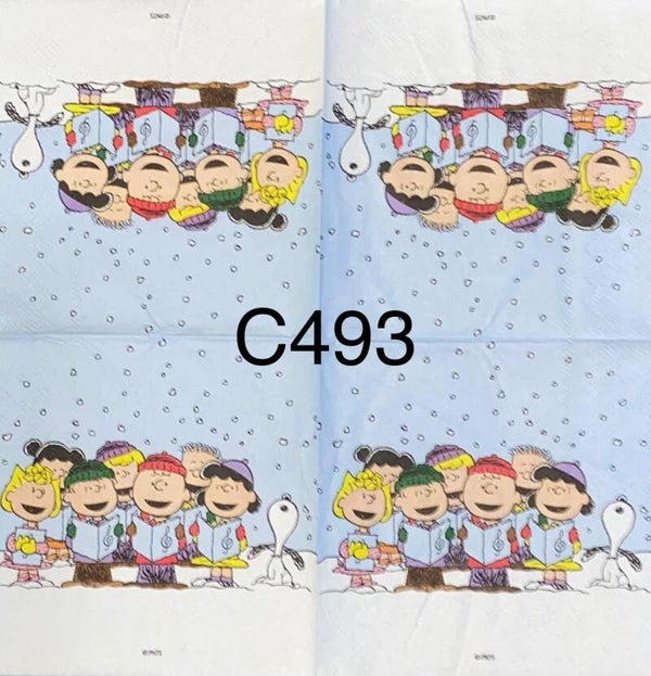 Snoopy (C493) - Peanuts Gang Singing - Christmas