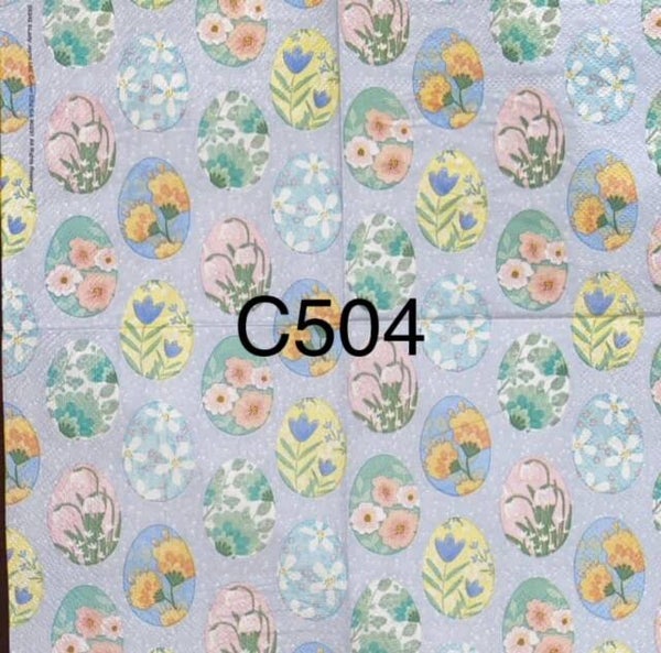 Easter (C504) - Pastel Floral Eggs