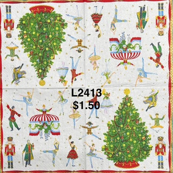 Christmas (L2413) - Christmas Tree with Nutcrackers and Ballerinas