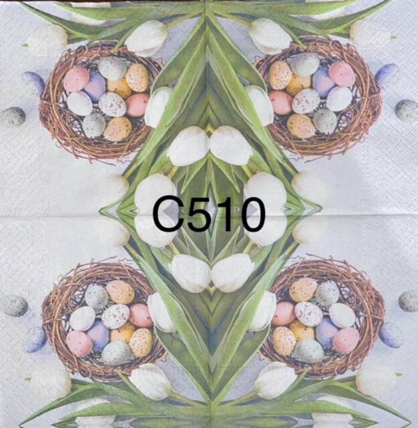 Easter (C510) - Nest with Eggs