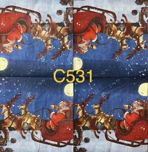 Christmas (C531) - Santa with Sleigh
