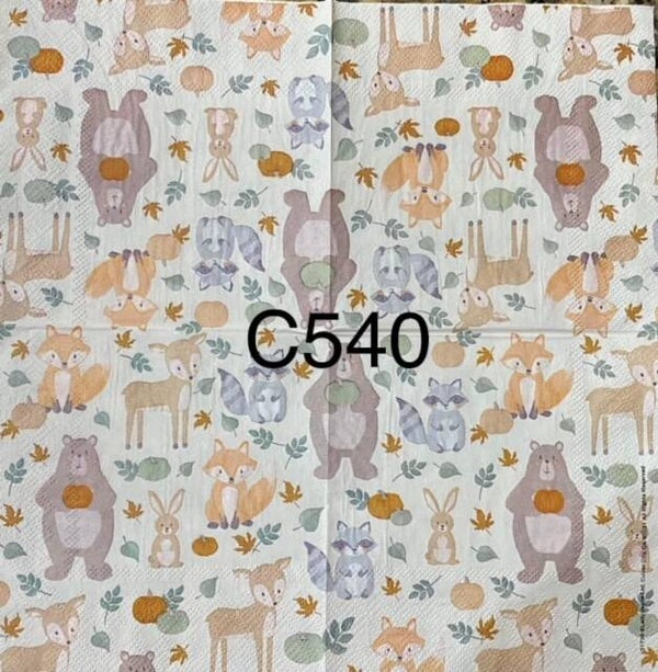 Animals (C540) - Bears, Bunnies, Fox, Raccoon