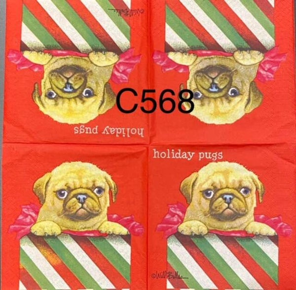 Christmas (C568) - Holiday Pugs