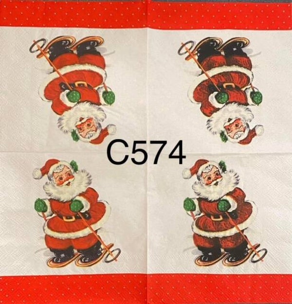 Christmas (C574/1666) - Santa Skiing