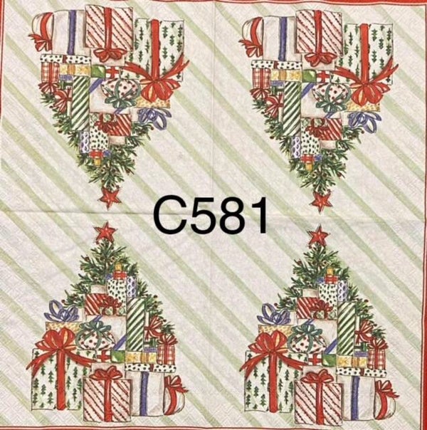 Christmas (C581) - Tree with Presents All Around