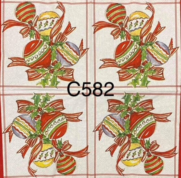 Christmas (C582) - Ornaments and Ribbons