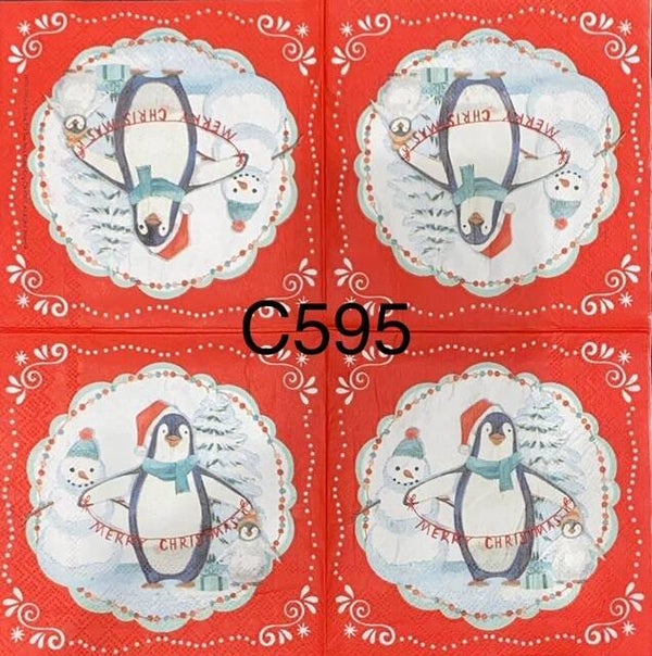 Christmas (C595) - Penguin "Merry Christmas"