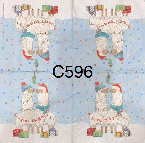 Christmas (C596) - Llamas with Gifts