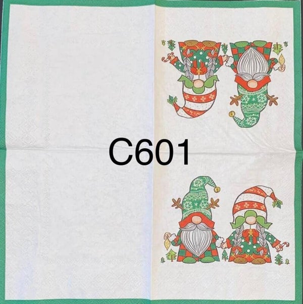 Gnomes (C601) - Christmas Holiday Gnome Couple