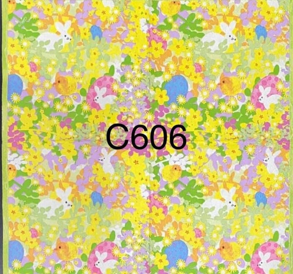 Easter (C606) - Bunnies, Chicks, and Flowers Collage