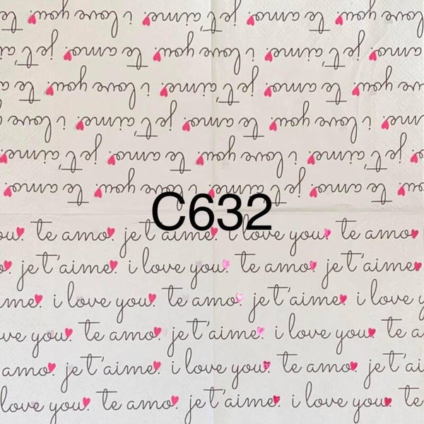 Valentines (C632) - "I Love You" in Multiple Languages