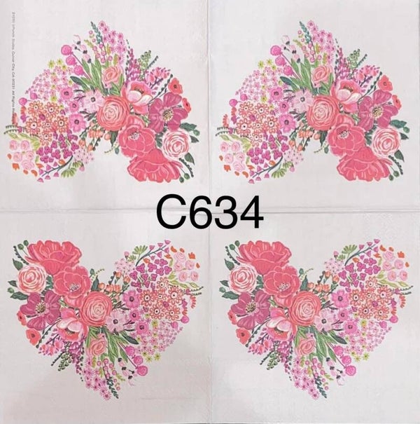 Valentines (C634/1344) - Heart Made Out of Flowers