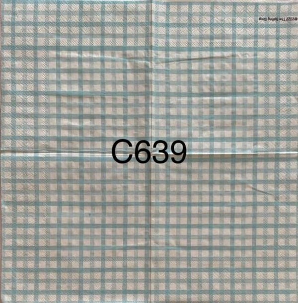 Design (C639) - Light Blue and White Check