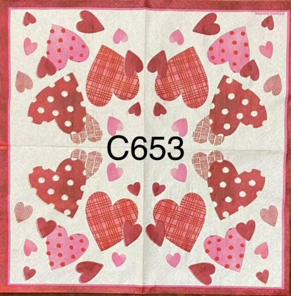 Valentines (C653) - Random Hearts