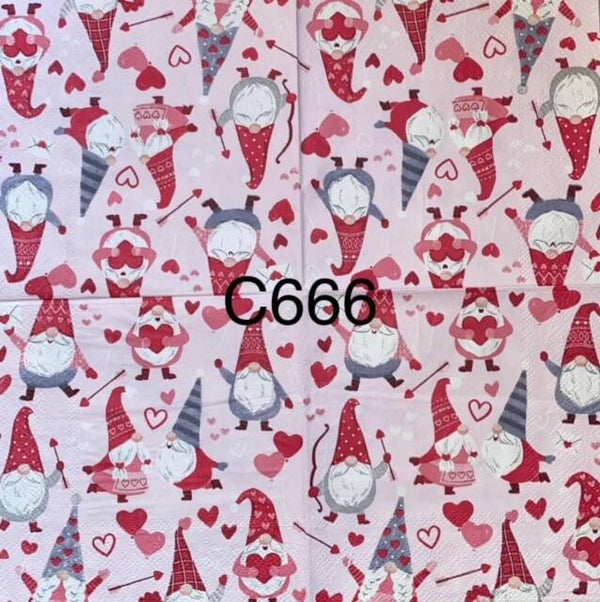 Gnomes (C666) - Valentines Gnomes