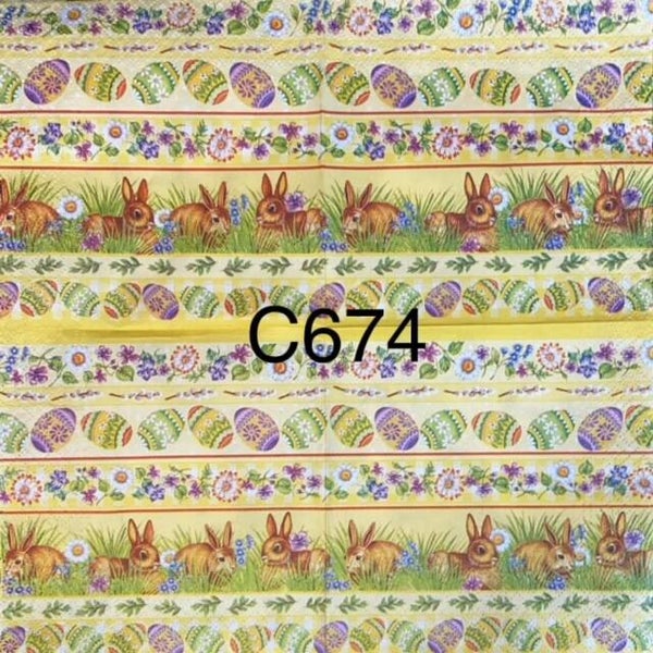 Easter (C674) - Borders with Eggs and Bunnies