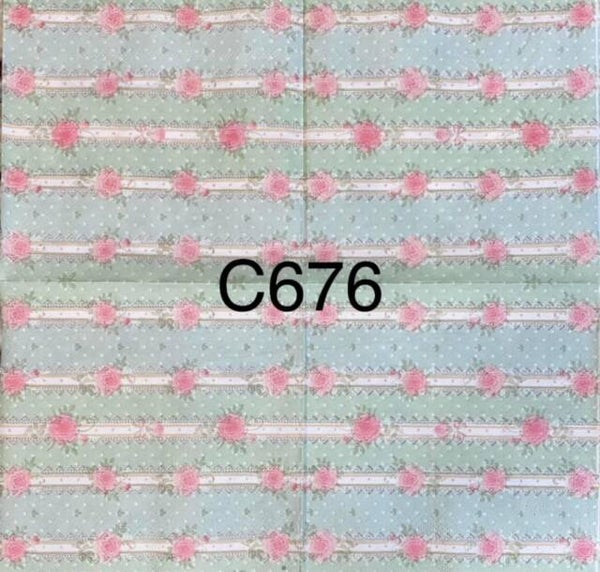 Flowers (C676) - Small Roses with Ribbon