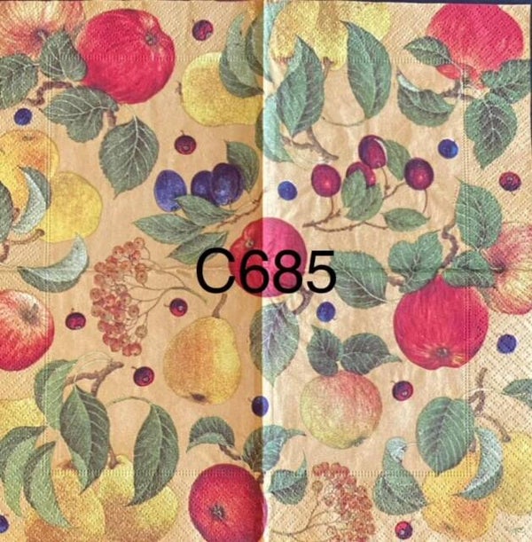 Fruits (C685) - Assortment of Pears, Apples, Grapes