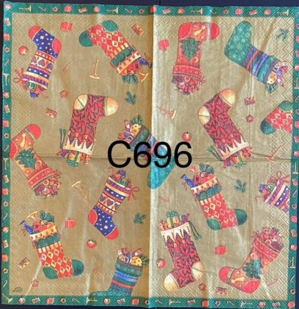 Christmas (C696) - Stockings Wallpaper