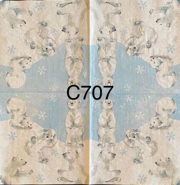 Christmas (C707/748) - White Polar Bears In Arctic