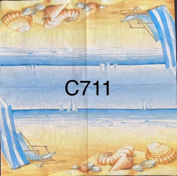 Beach (C711) - Ocean View with Chaise