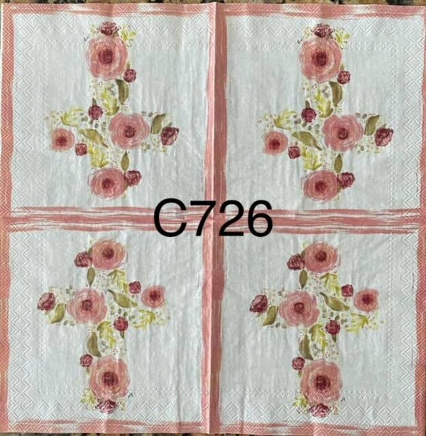 Easter (C726) - Cross Made Out of Roses