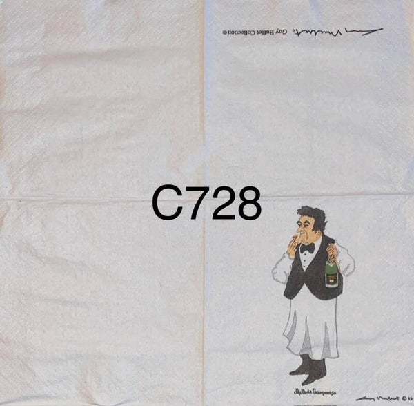 People (C728) - Maitre D Smelling Food